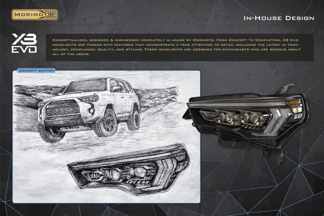 Toyota 4Runner (14-24) XB Evo Hybrid Led Headlights