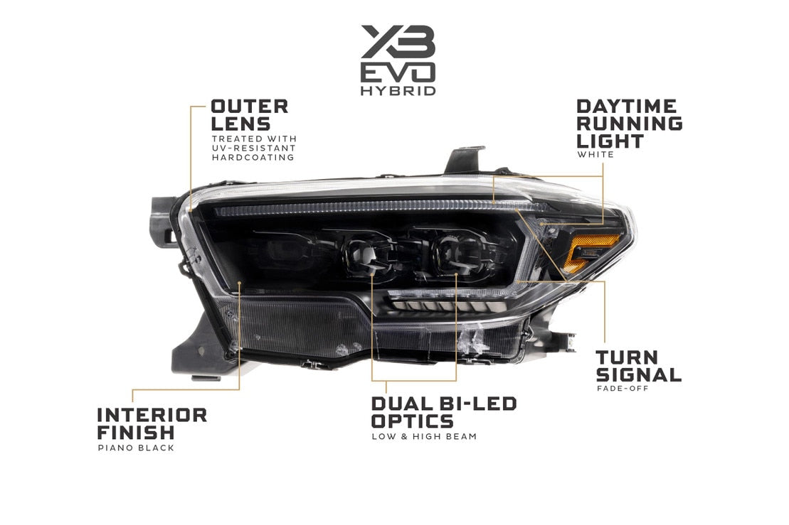 Toyota Tacoma (16-23) XB Evo Hybrid Led Headlights