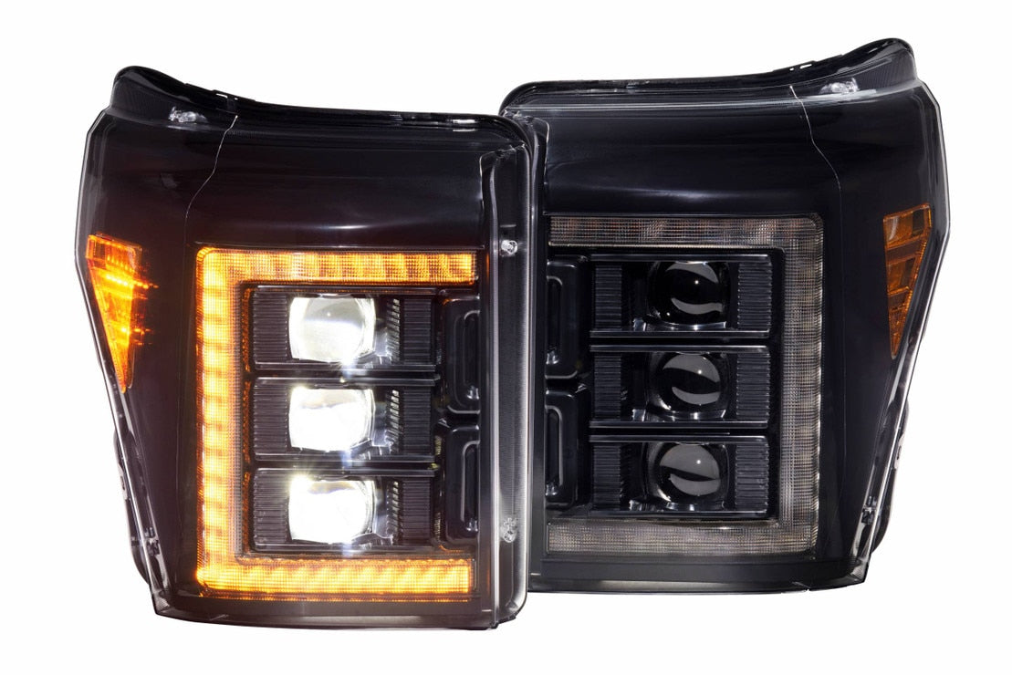 Ford Super Duty (11-16) XB Led Headlights (Amber Drl)