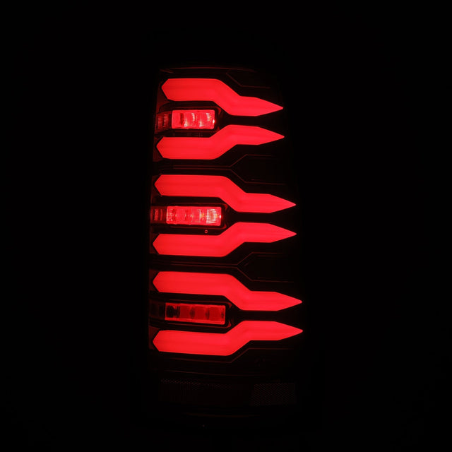 Feux arrière à DEL série LUXX pour Chevrolet Silverado 99-06 et GMC Sierra 99-06, noir et rouge