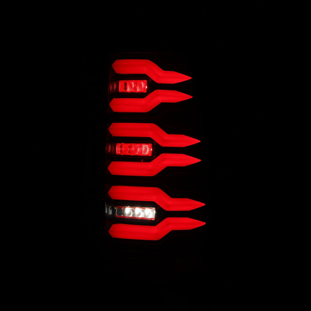 Feux arrière à DEL série LUXX pour Chevrolet Silverado 99-06 et GMC Sierra 99-06, noir et rouge