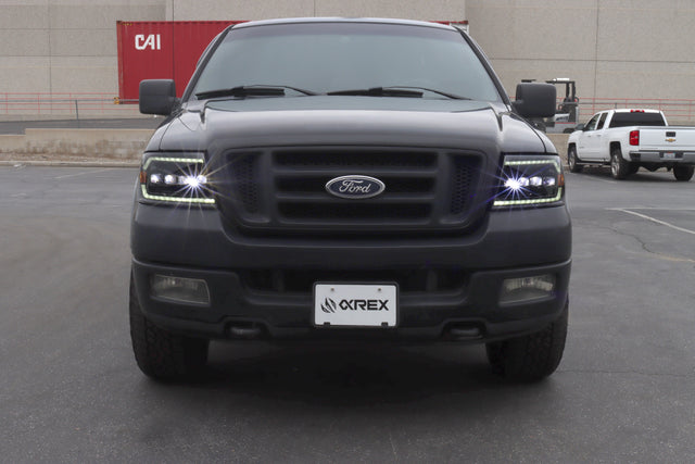 Phares projecteurs à LED chromés pour Ford F150 (2004-2008) et Lincoln Mark LT (2006-2008) série NOVA