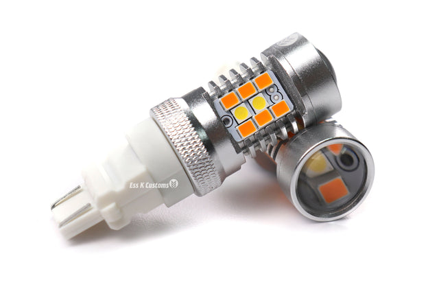 3157: Silver Series Switchback Turn Signal LED Bulbs