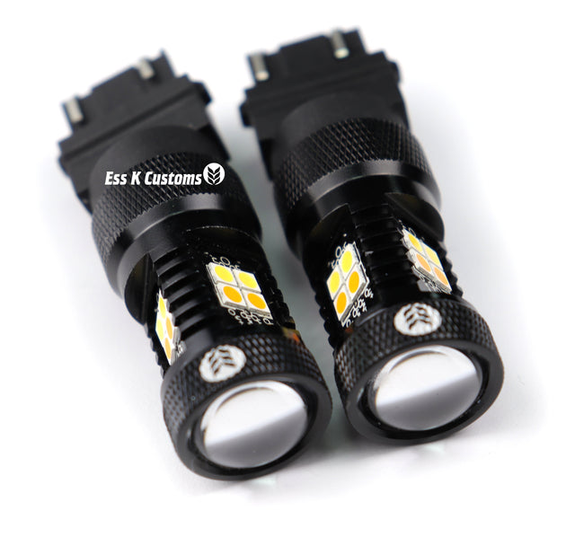 7443: Black Series Switchback Turn Signal LED Bulbs