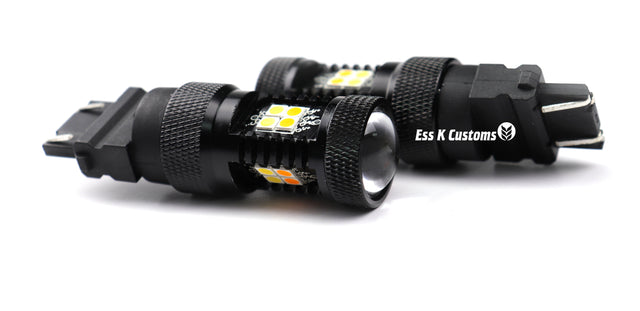 7443: Black Series Switchback Turn Signal LED Bulbs