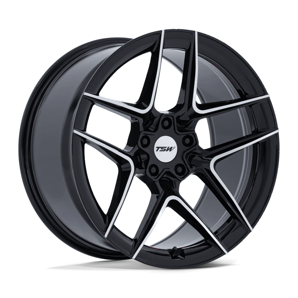 TSW TW008 Slipstream 20x9 5x120 - Gloss Black w/ Machined Face