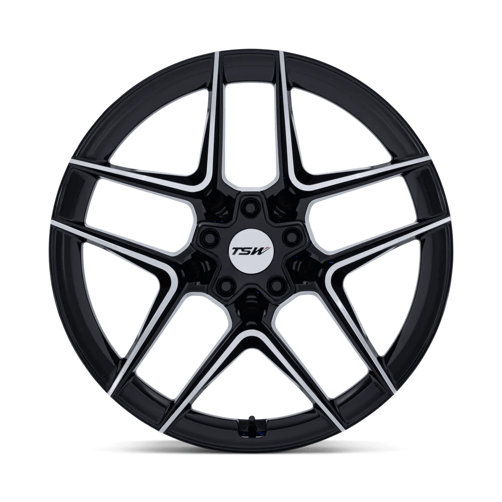 TSW TW008 Slipstream 20x9 5x114.3 - Gloss Black w/ Machined Face