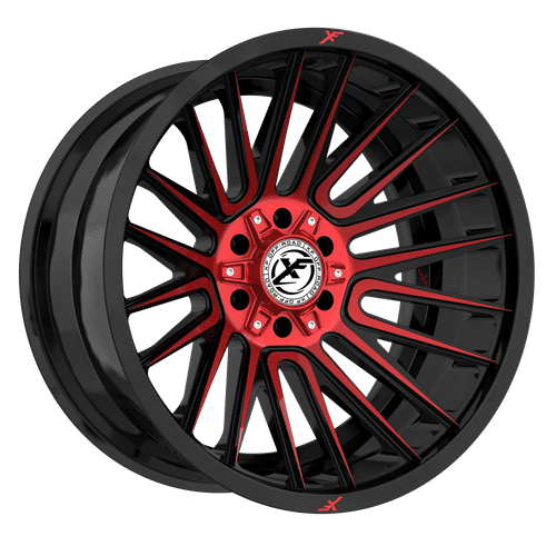 XF OFFROAD - XF-234 | 22x12 / -44 Offset / 5x127/5x139.7 Bolt Pattern | XF-234221251271397-44GBMRED