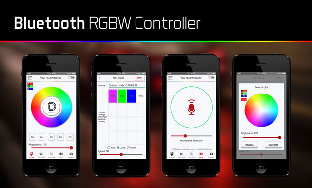RGBW Bluetooth Controller - Diode Dynamics M8