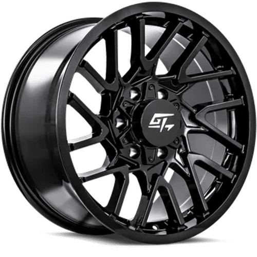 GT OFFROAD - Noir brillant Agression | 22x12 / -44 Offset / 5x127 Bolt Pattern | GT82212512744GB