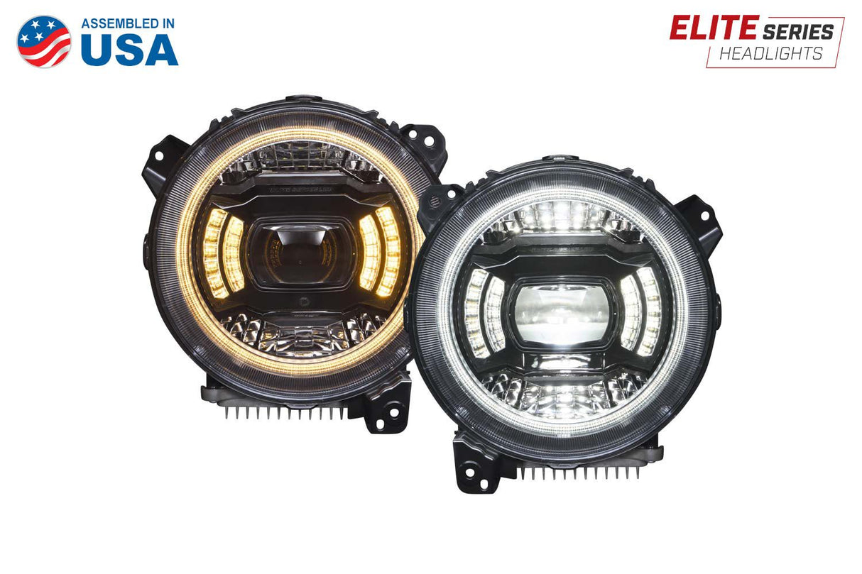 Elite LED Headlights for 2018-2025 Jeep JL Wrangler