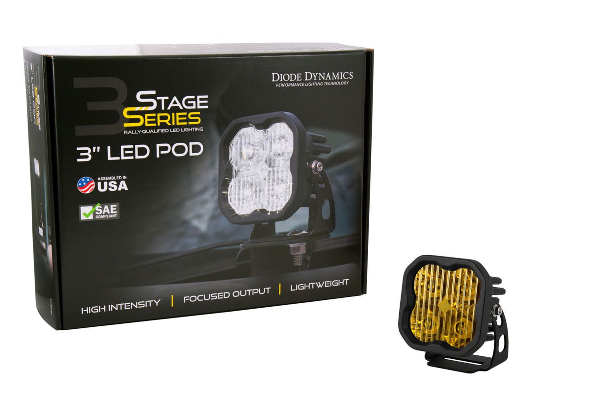 SS3 SAE Yellow Sport LED Pod (one)