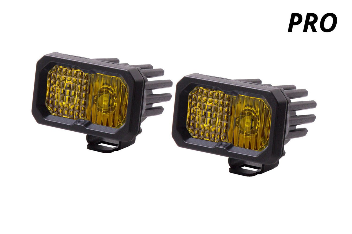 C2 1.0 SAE Yellow Pro Standard LED Pod (pair)