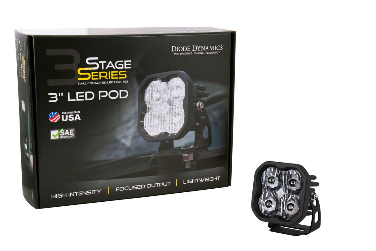 SS3 SAE White Max LED Pod (one)