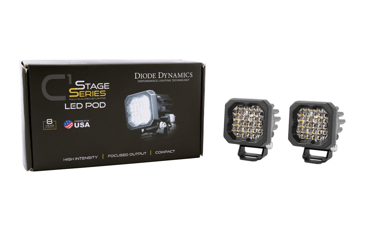 Stage Series C1R White Flood Standard LED Pod (pair)