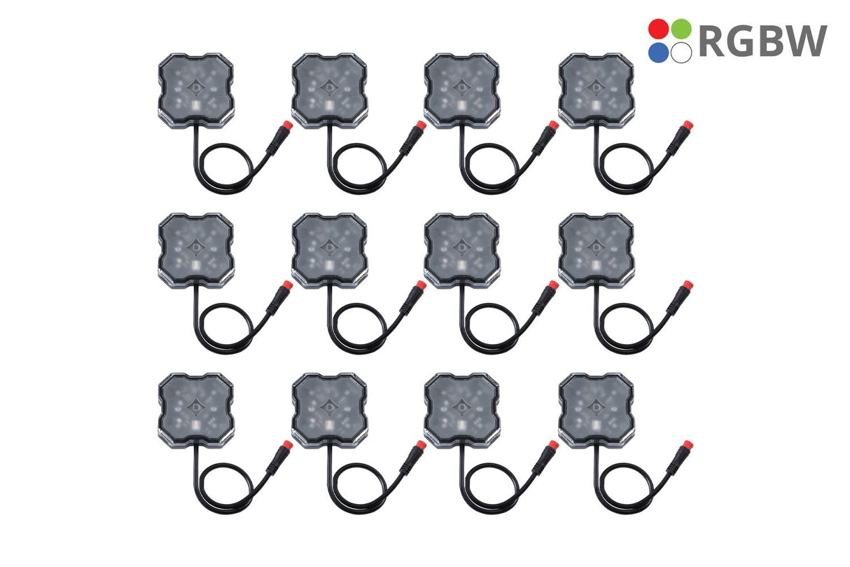 Stage Series RGBW LED Rock Light Kit (12-pack)