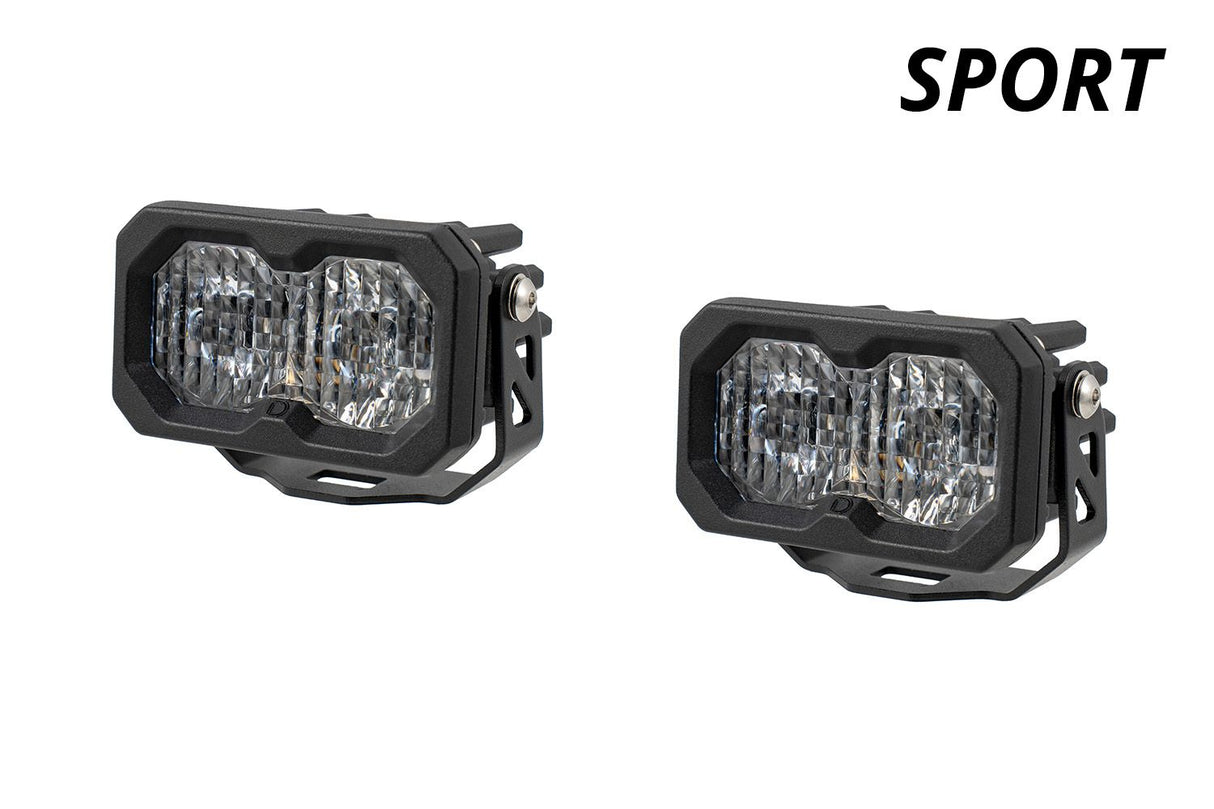 C2 2.0 SAE/DOT White Sport Standard LED Pod (pair)