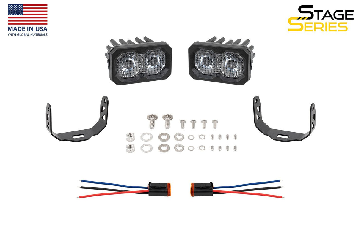 C2 2.0 SAE/DOT White Sport Standard LED Pod (pair)