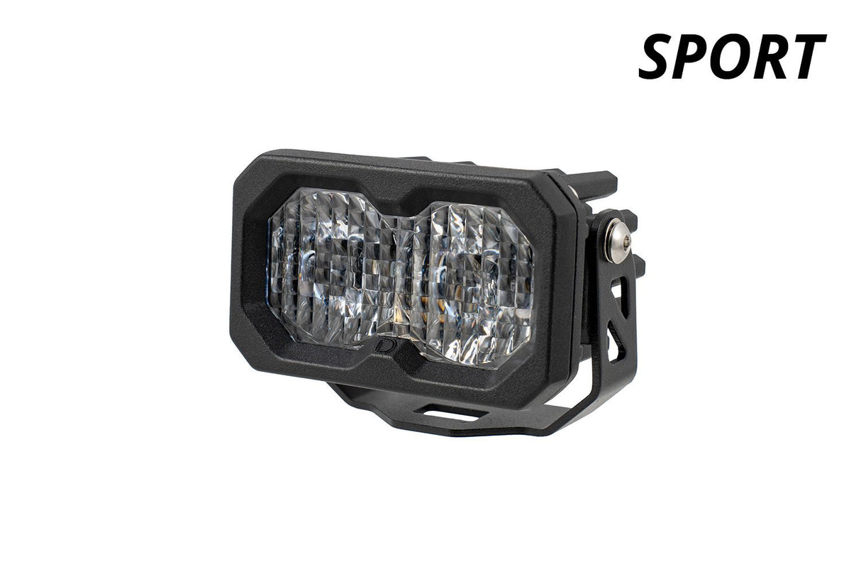 C2 2.0 SAE/DOT White Sport Standard LED Pod (one)