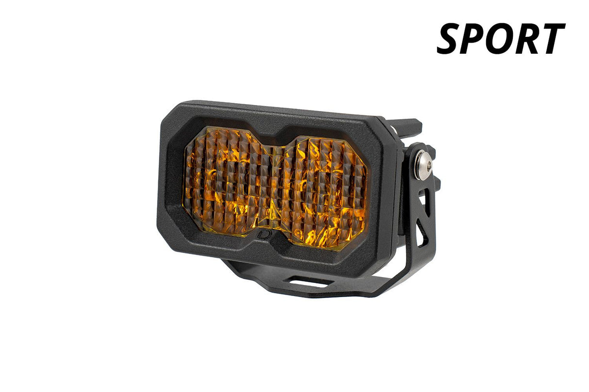 C2 2.0 SAE Yellow Sport Standard LED Pod (one)