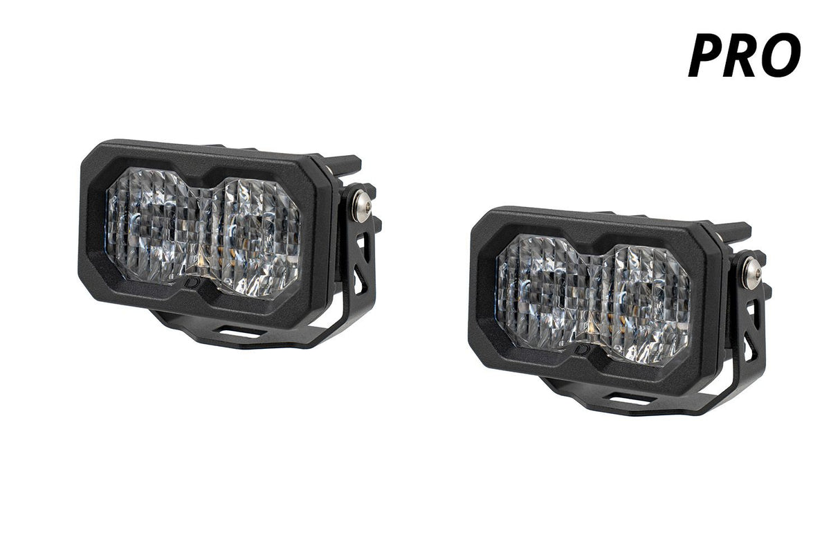 Stage Series C2 2" Sae/Dot Jaune Pod Led encastré (paire)