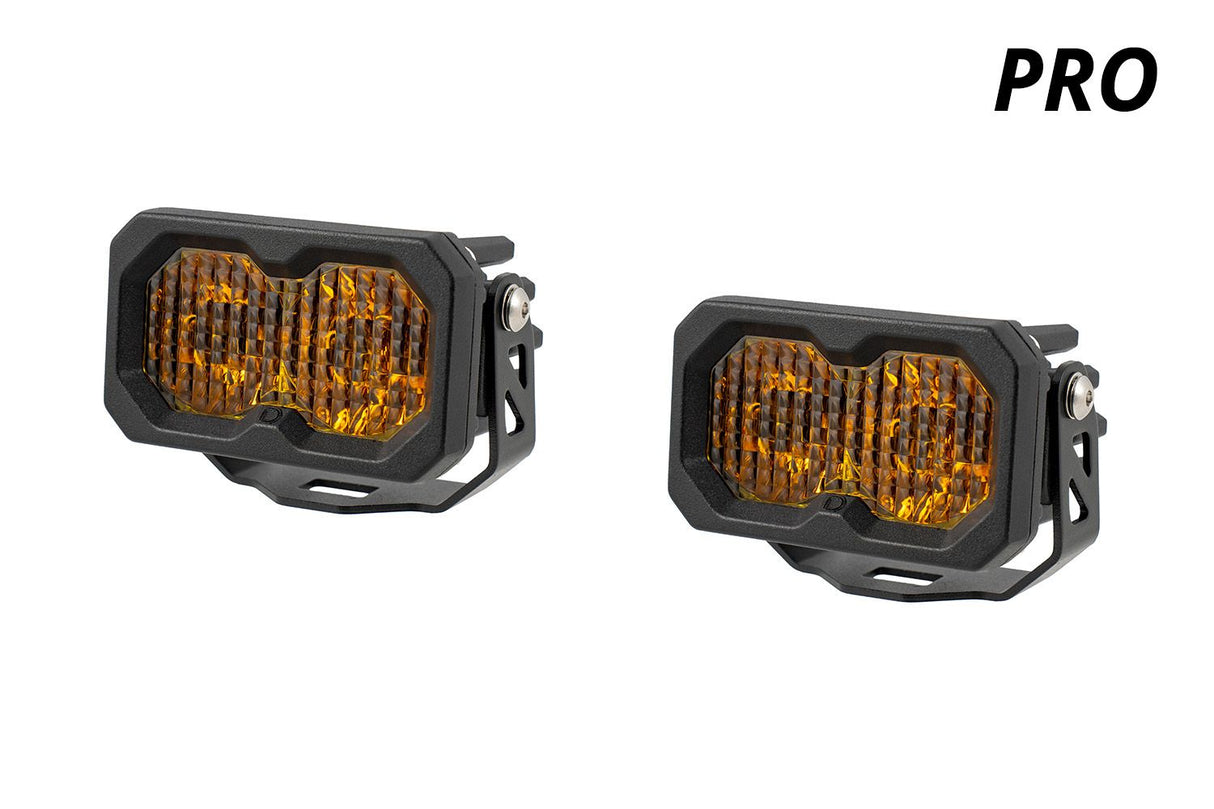 C2 2.0 SAE Yellow Pro Standard LED Pod (pair)
