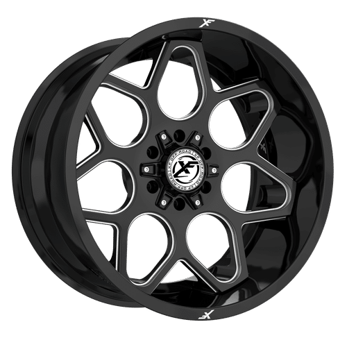 XF OFFROAD - XF-233 | 20x10 / -12 Offset / 5x127/5x139.7 Modèle de boulon | XF-233201051271397-12GBML