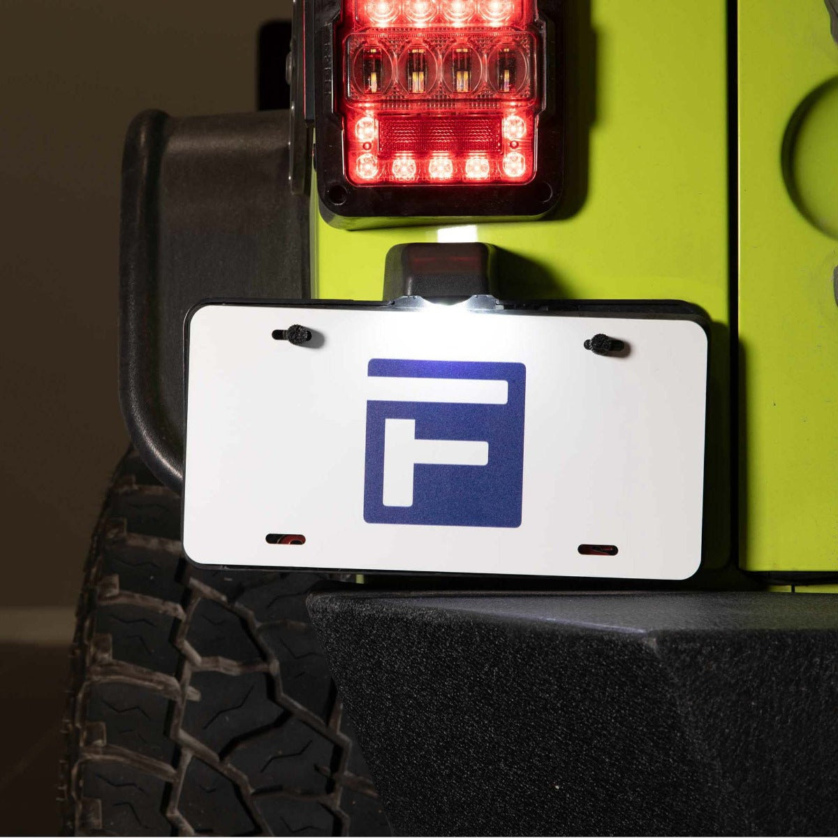 Feux de plaque d'immatriculation LED pour Jeep JK Wrangler 2009-2018 (paire), transparents