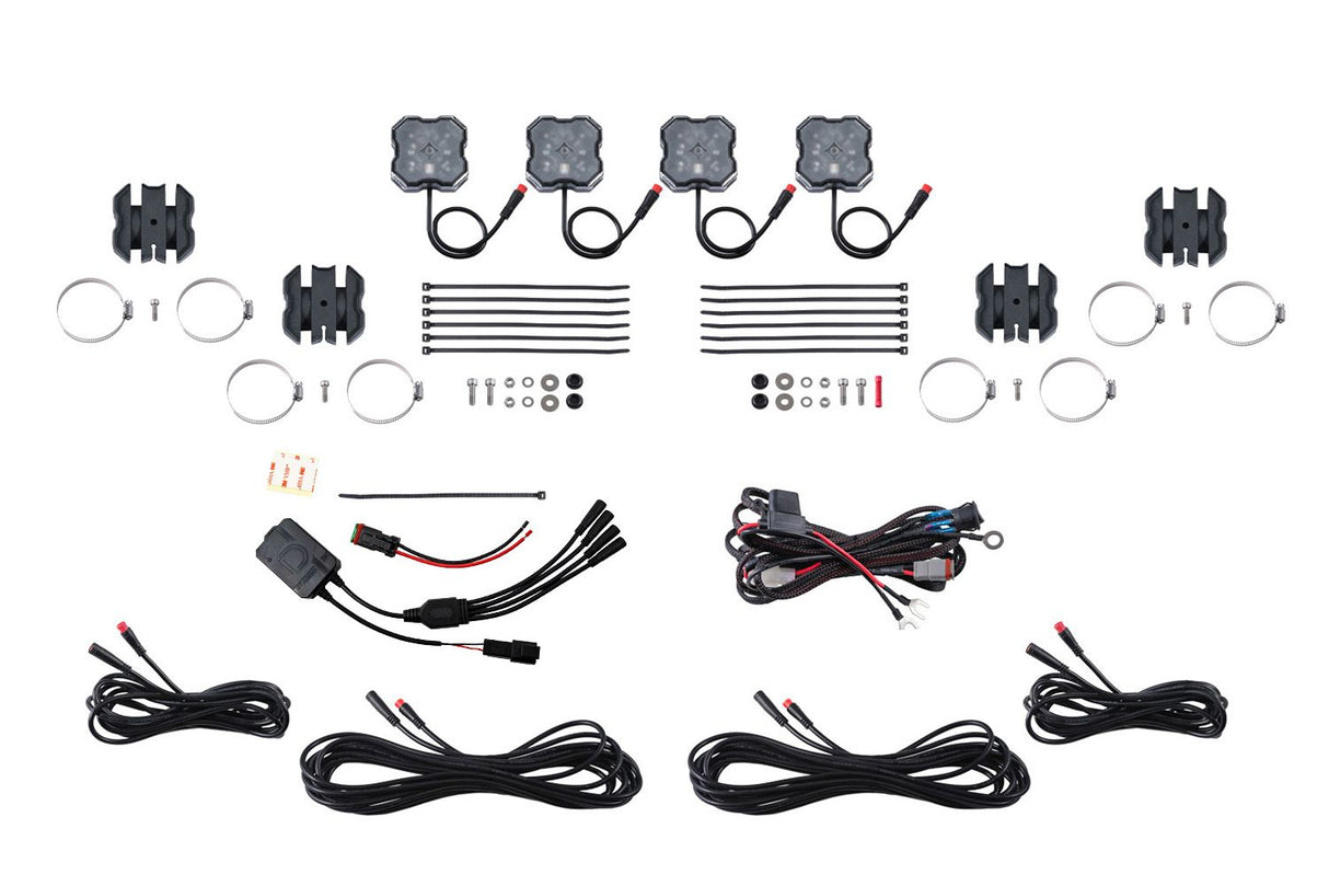 Stage Series Universal Rock Light SXS Installer Kit (4-pack)
