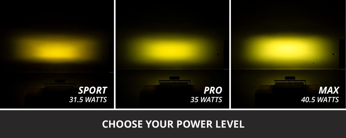 SS6 SAE/DOT Yellow LED Light Bar (one)