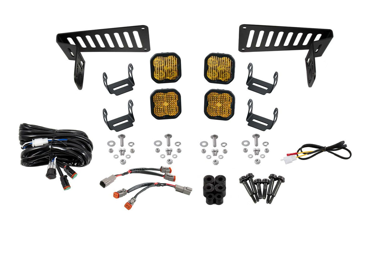 2018-2025 Jeep JL Wrangler Cowl Mount LED Brackets