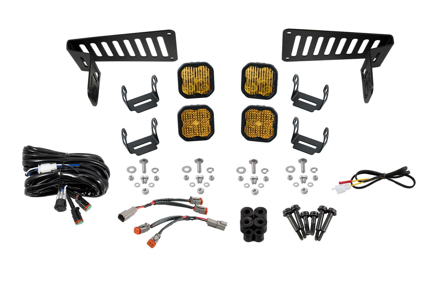 2018-2025 Jeep JL Wrangler Cowl Mount LED Brackets