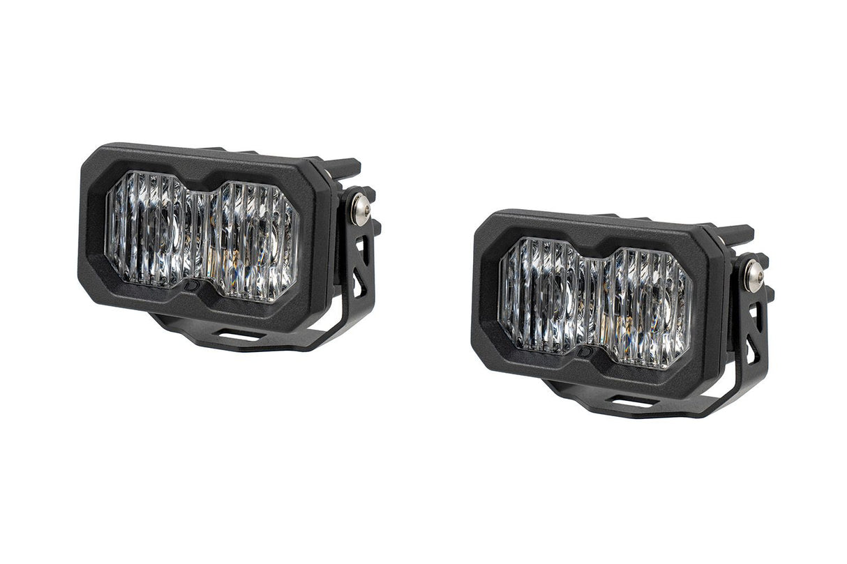 Stage Series C2 2" Sae/Dot Jaune Pod Led encastré (paire)