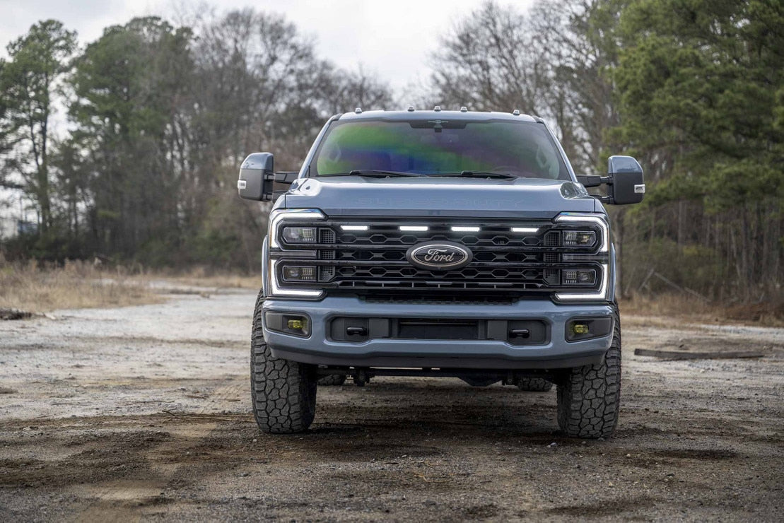 2023+ Ford Super Duty XBG LED DRL Grille (Black)