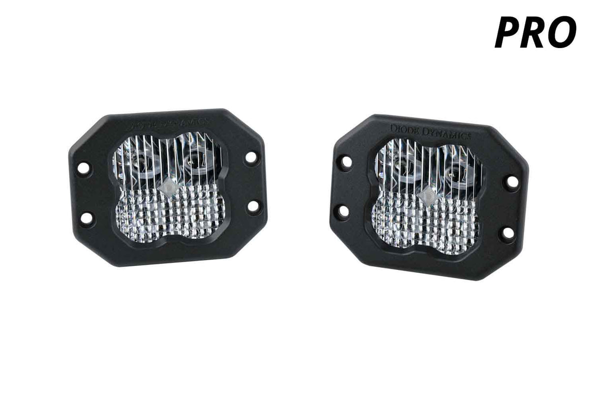 SS3 SAE/DOT White Pro Flush Mount LED Pod (pair)