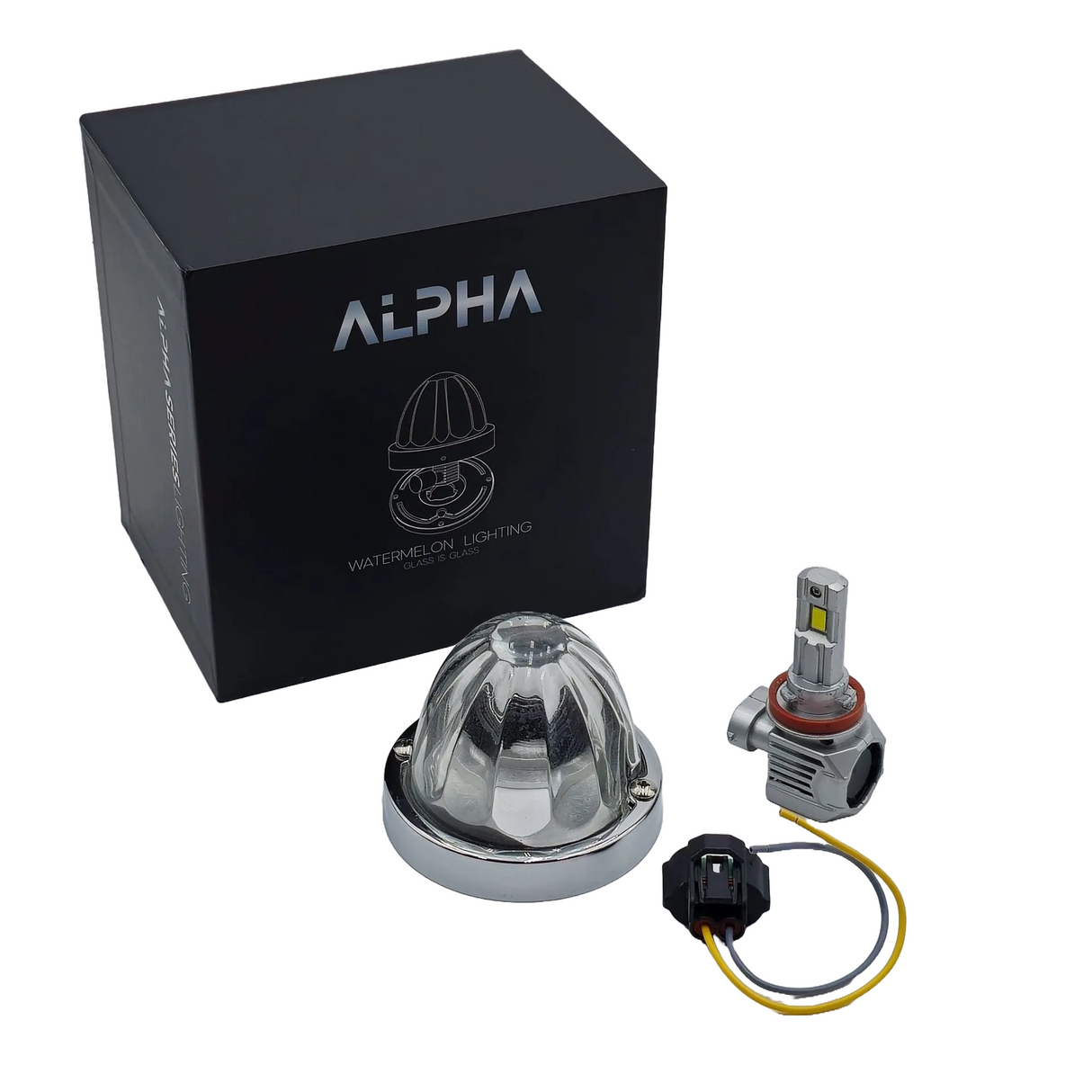 Glass is Class Watermelon Light – Clear Glass with Multi-Color (Duo Color)