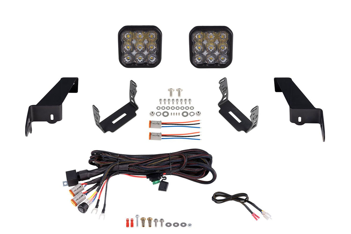 SS5 Bumper LED Pod Light Kit for 2020-2025 Jeep Gladiator