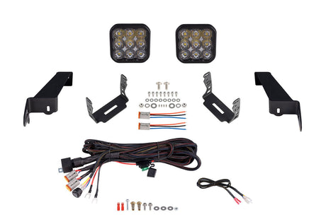 SS5 Bumper LED Pod Light Kit for 2020-2025 Jeep Gladiator