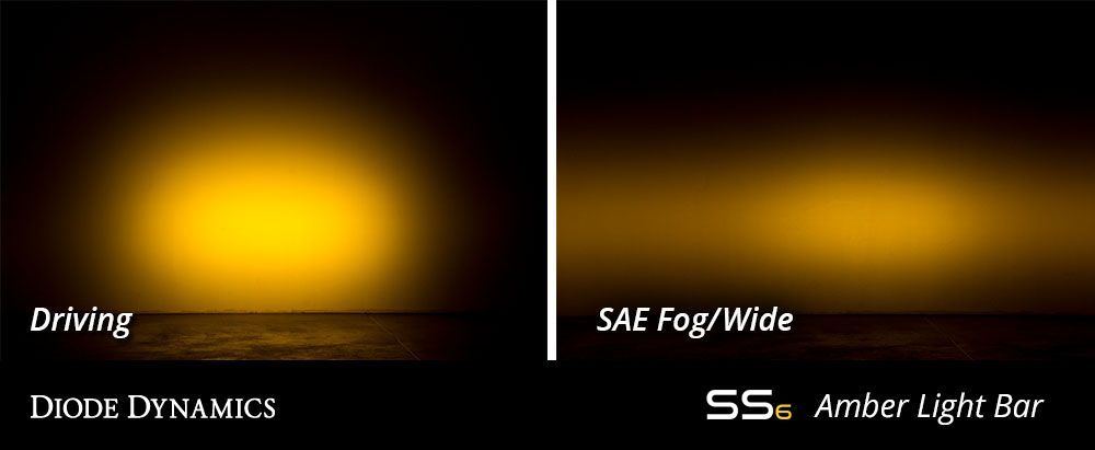 Stage Series 6" SAE Amber Light Bar (one)