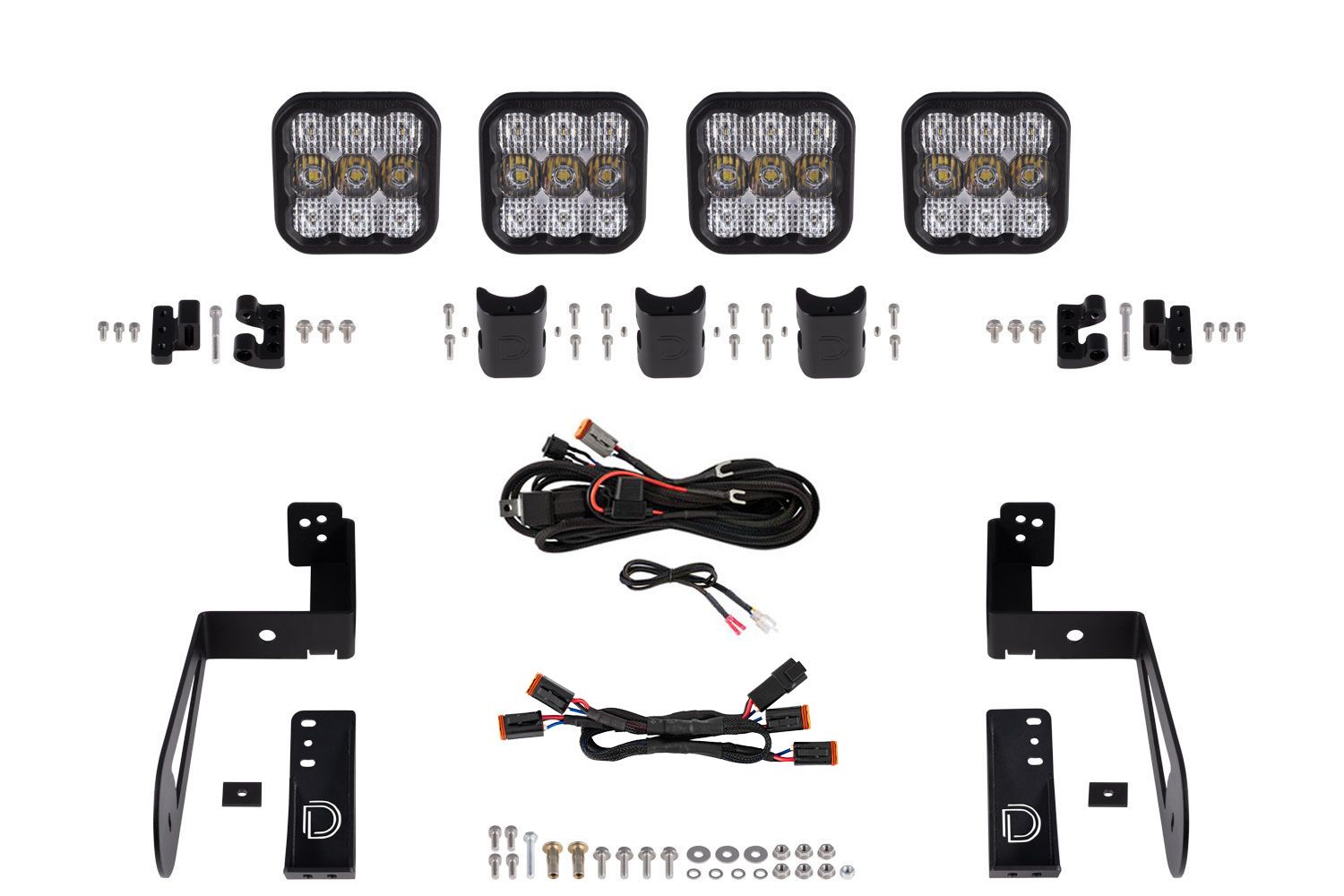 Kit de barre lumineuse LED pour pare-chocs Jeep Jl 2018-2022 Wrangler