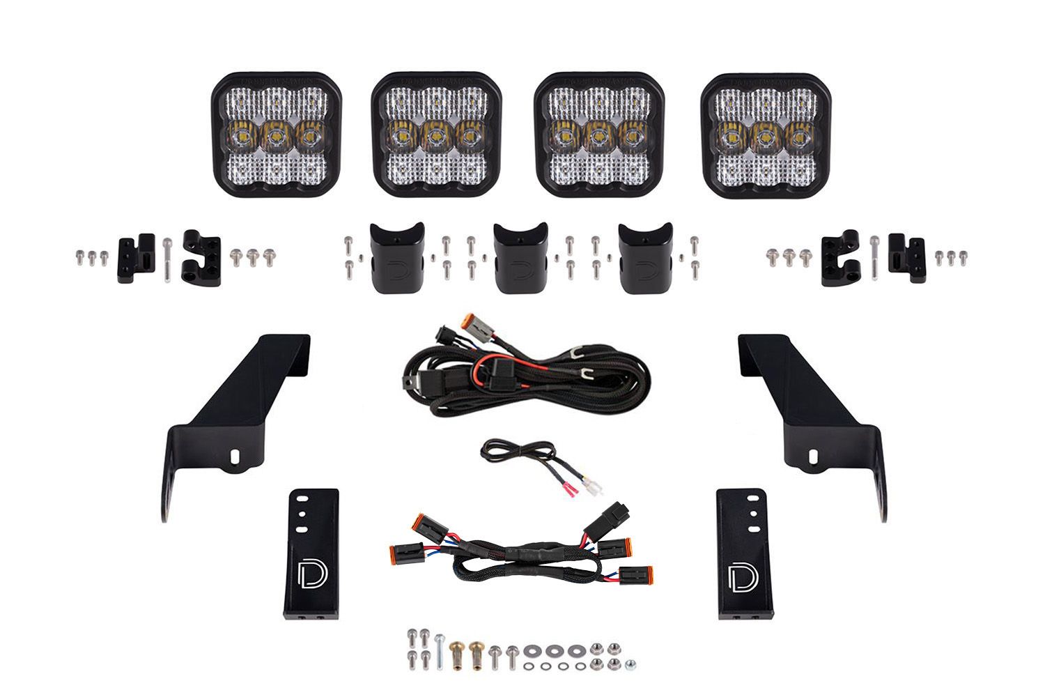 SS5 Grille CrossLink Lightbar Kit for 2020-2025 Jeep Gladiator