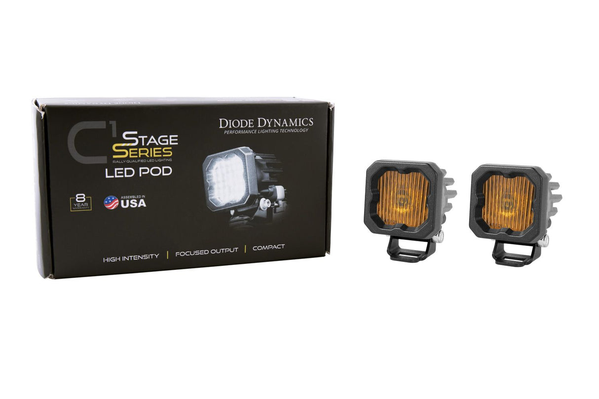 SSC1 Yellow SAE Fog Standard LED Pod (pair)