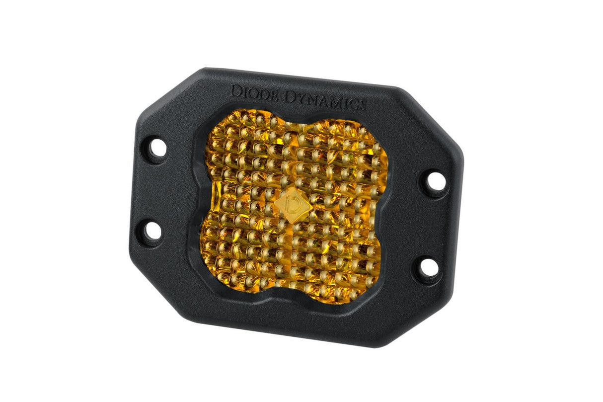 SS3 SAE Yellow Sport Flush Mount LED Pod (one)
