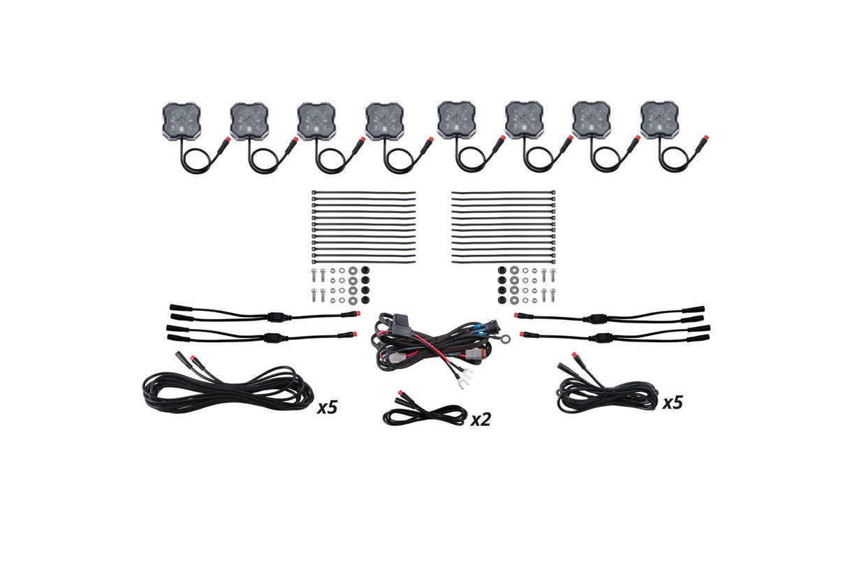 Stage Series RGBW LED Rock Light Kit (8-pack)