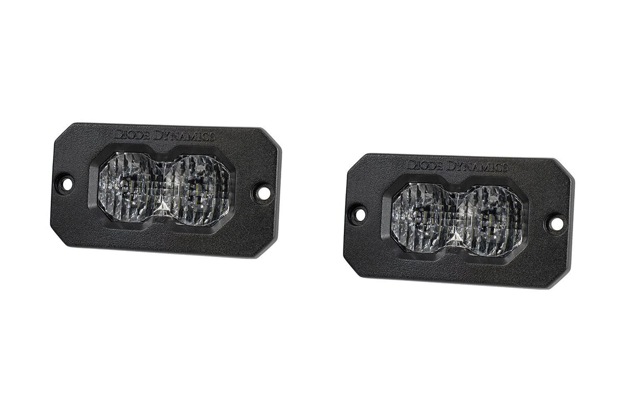 C2 2.0 White Sport Flush Mount LED Pod (pair)