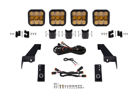 SS5 Grille CrossLink Lightbar Kit for 2020-2025 Jeep Gladiator