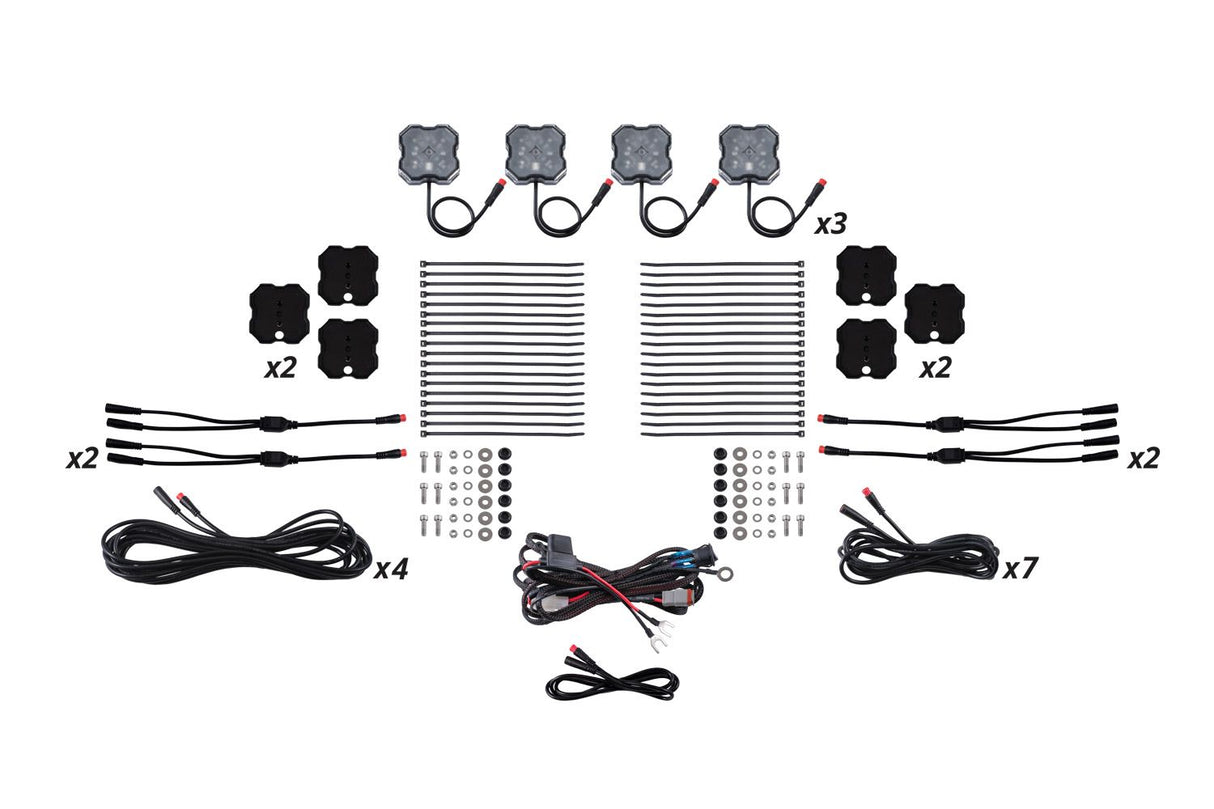 Stage Series RGBW LED Rock Light Kit (12-pack)