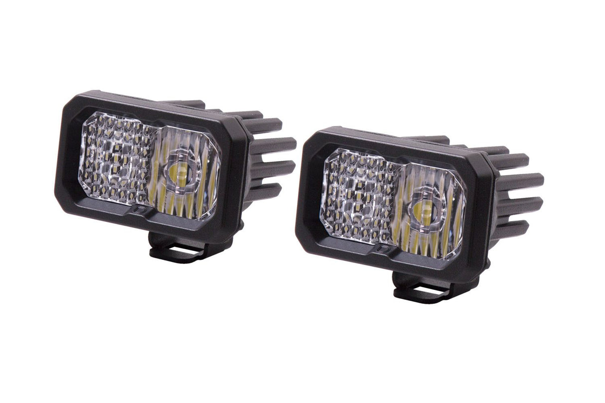C2 1.0 SAE/DOT White Pro Standard LED Pod (pair)