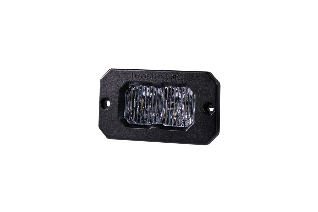 C2 1.0 SAE White Sport Flush Mount LED Pod (one)