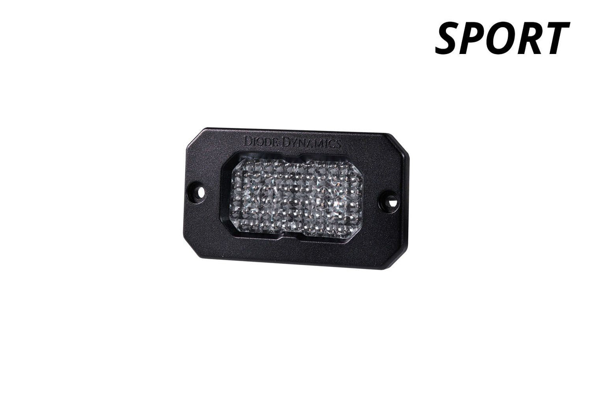 C2 1.0 SAE White Sport Flush Mount LED Pod (one)